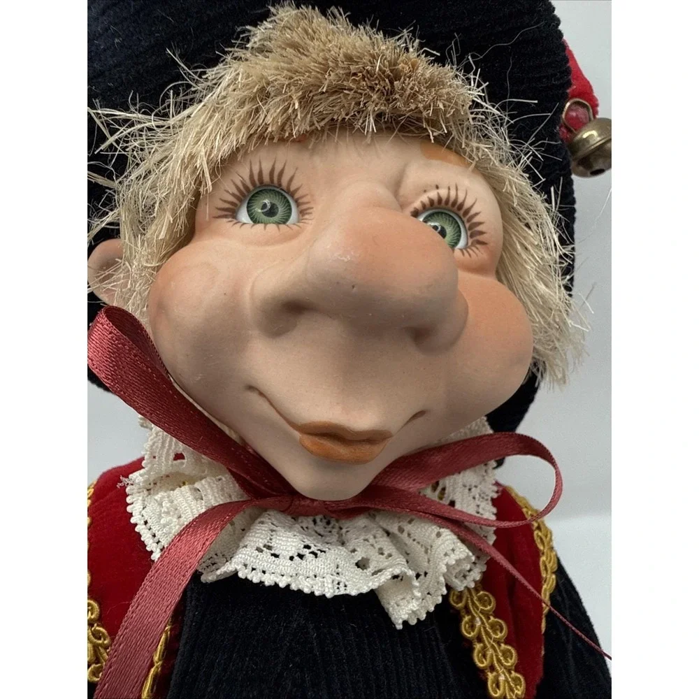 Unique Porcelain Poseable Boy Elf Little Wizard Whimsical Doll Fantasy